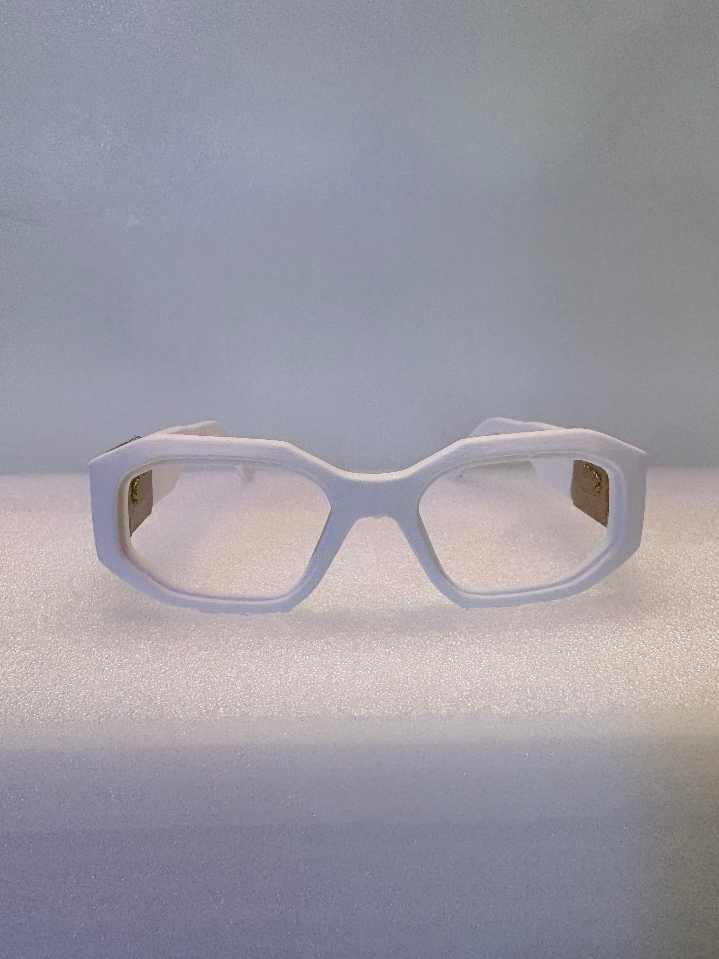 White Designer glasses