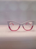 Pink+White Cat Eye